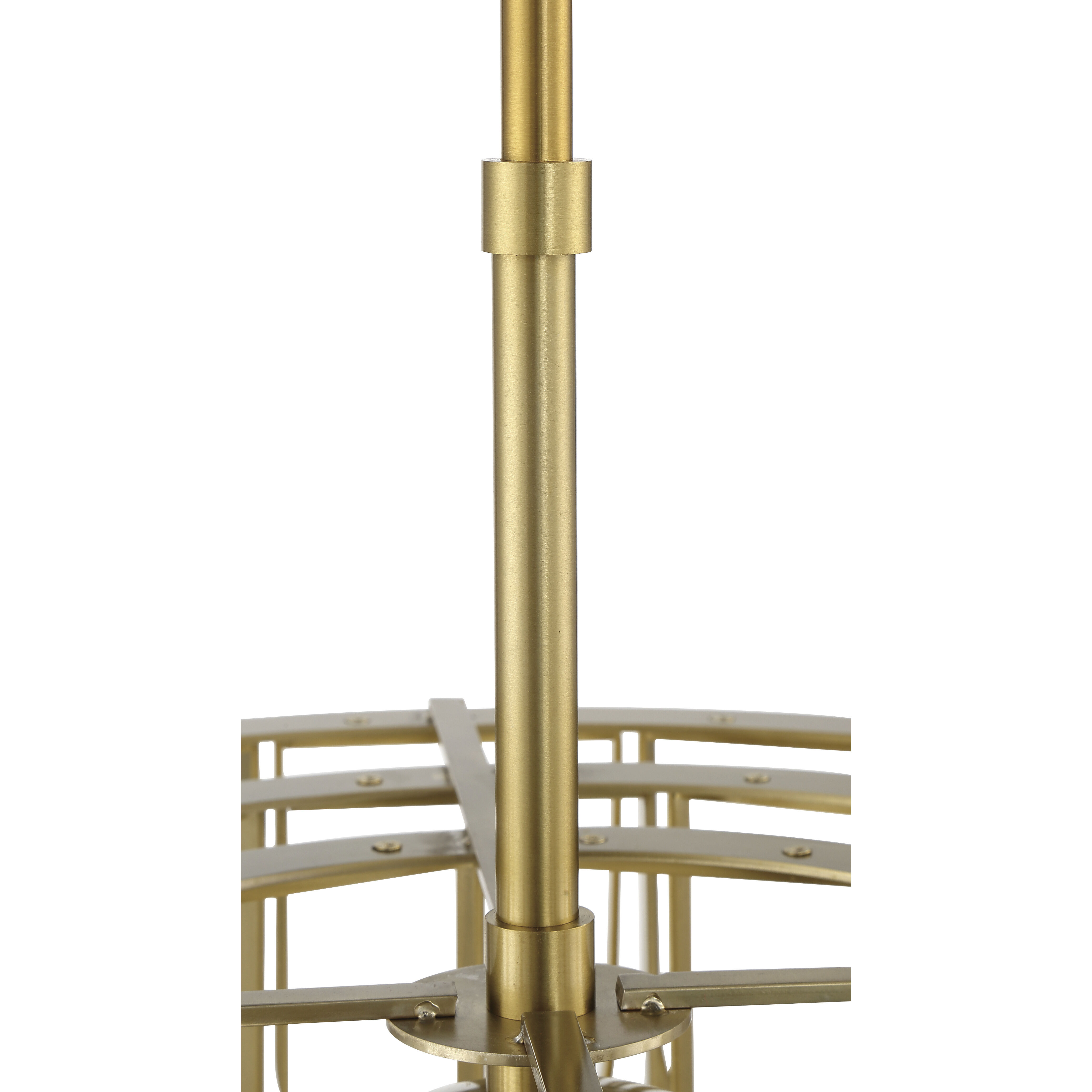 Melody 1 Light 25 inch Satin Brass Pendant Ceiling Light