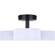 Carmynn LED 21.13 inch Black Semi-Flush Mount Ceiling Light