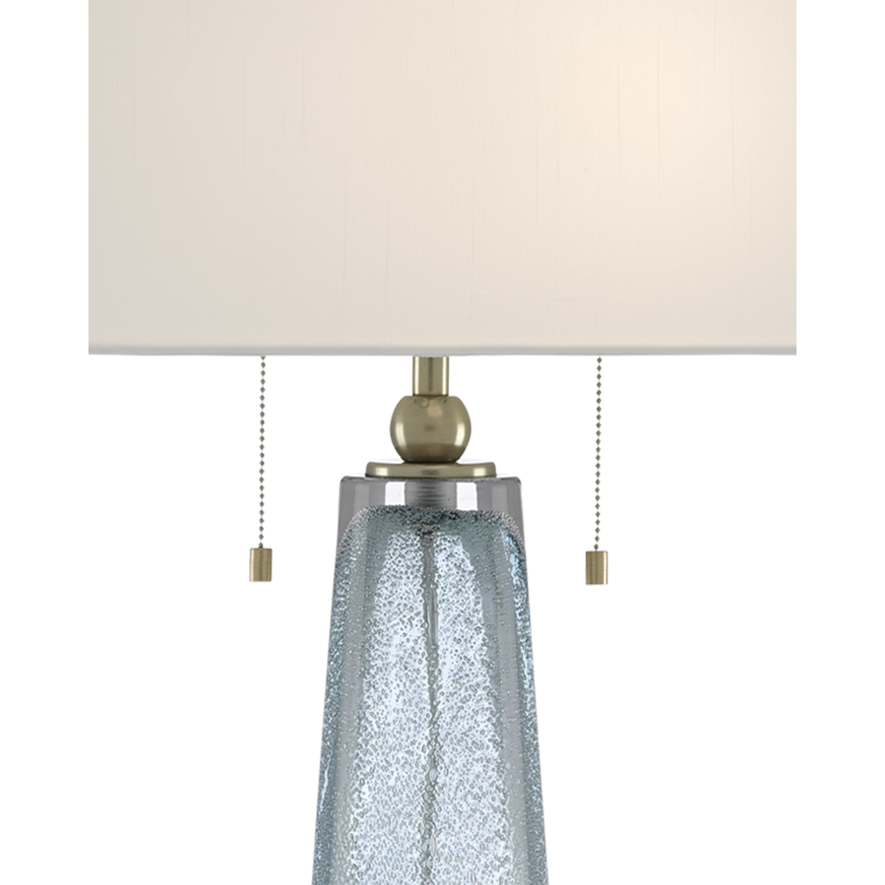 Looke 33.5 inch 75 watt Blue/Brass Table Lamp Portable Light