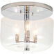 Rampart 3 Light PC Bath/Flush Mounts Ceiling Light