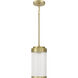 Whittley 1 Light 6 inch Satin Brass Pendant Ceiling Light