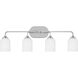 Emile 4 Light 31 inch Chrome Wall Bath Fixture Wall Light
