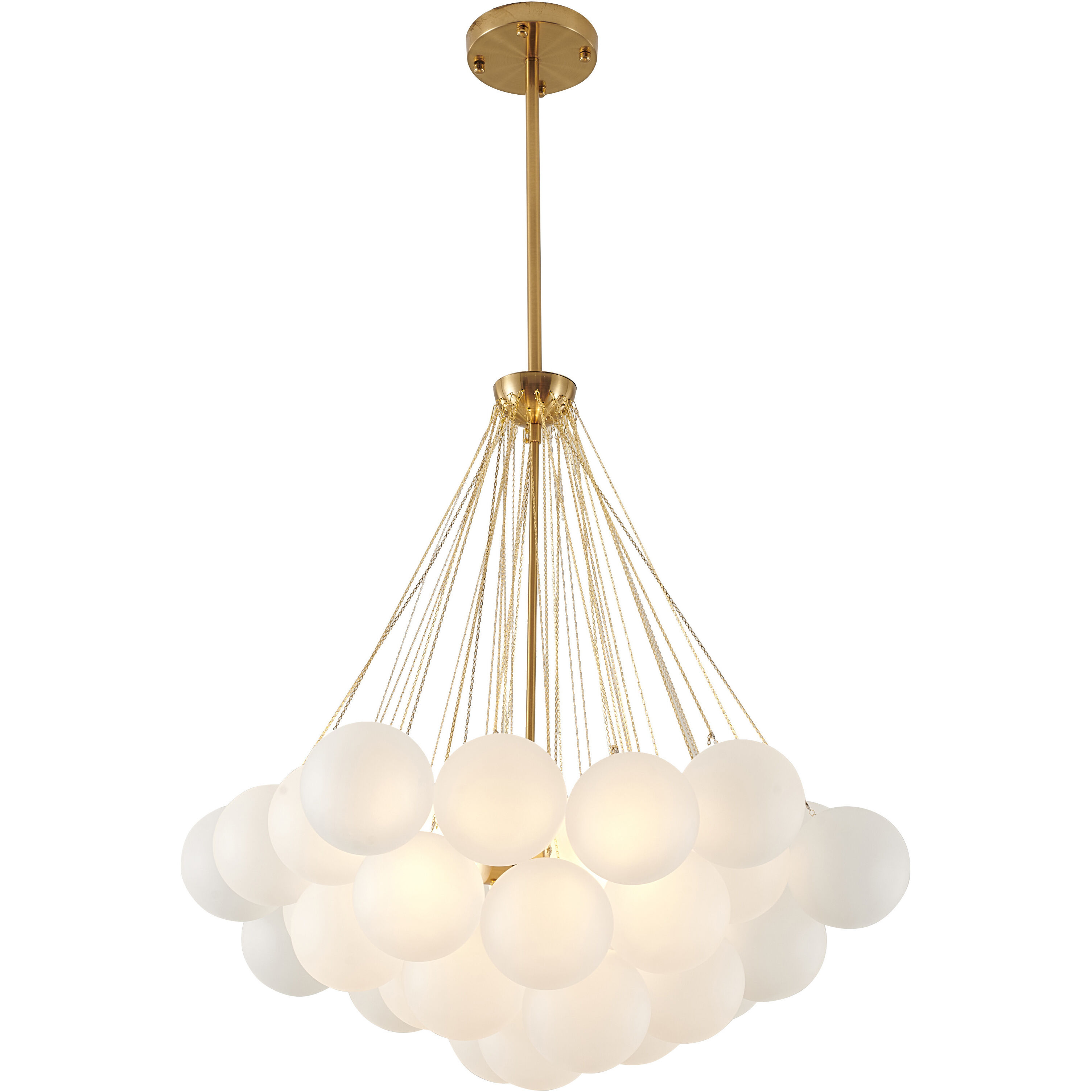 Canada 3 Light 31.5 inch Gold Chandelier Ceiling Light