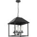 Chapel 4 Light 18.12 inch Textured Black Outdoor Pendant