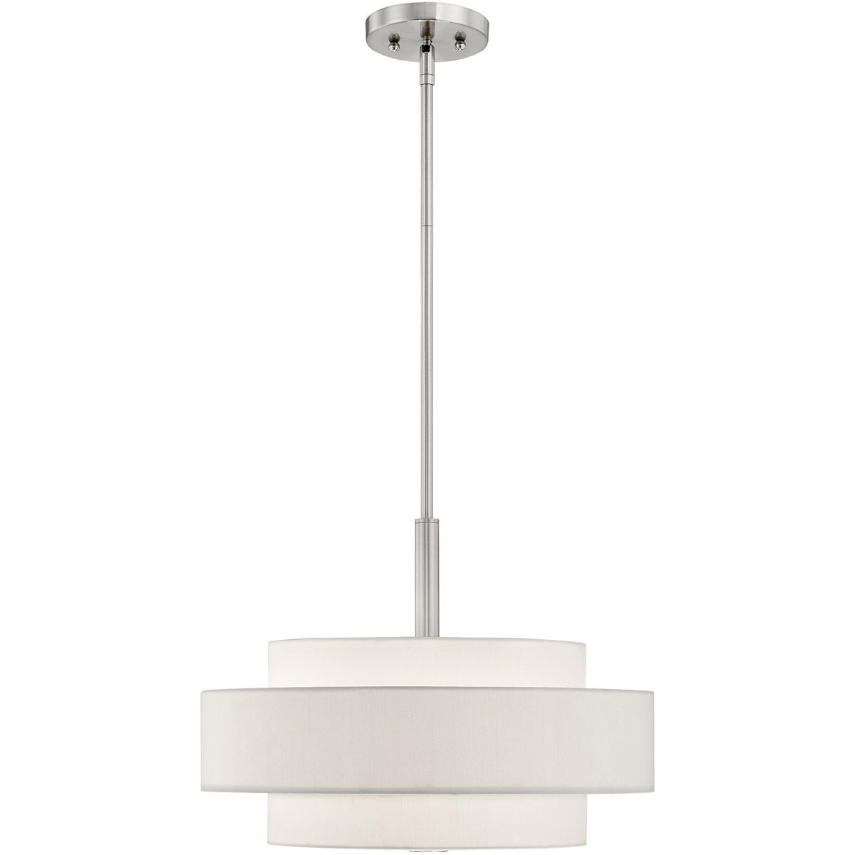 Meridian 4 Light 18 inch Brushed Nickel Pendant Ceiling Light