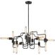 Transit 12 Light 29 inch Silvered Graphite Chandelier Ceiling Light