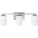 Kyra 3 Light 24 inch Brushed Nickel Vanity Light Wall Light