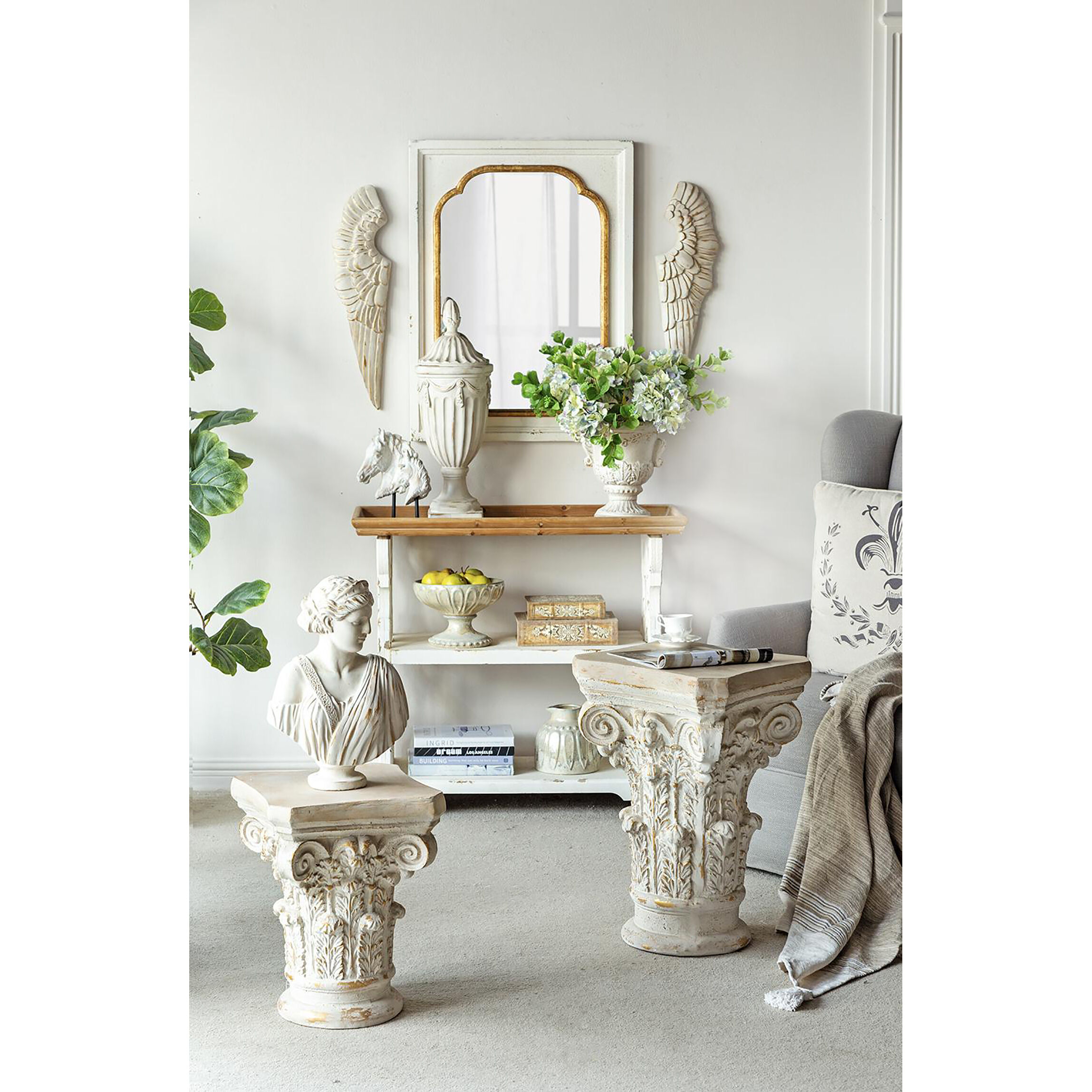 Soar White and Gold Wall Décor