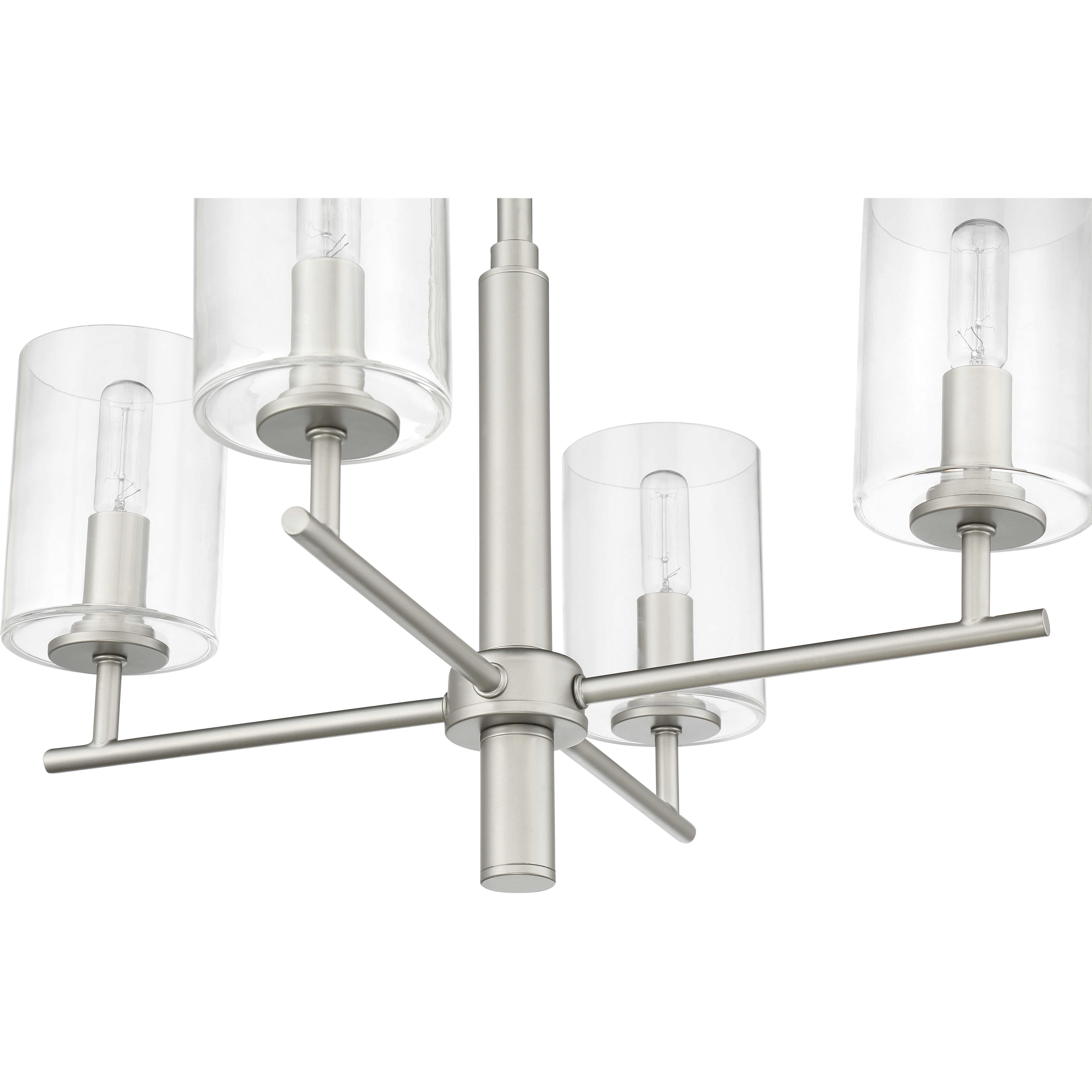 Hailie 4 Light 20 inch Satin Nickel Chandelier Ceiling Light