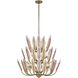 Autumna 22 Light 29.5 inch Brushed Champagne Gold Chandelier Ceiling Light