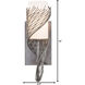Flow Wall Sconce Wall Light in Steel, Left