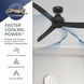 Mazzini 60 inch Matte Black Outdoor Ceiling Fan