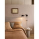 Serge 20.98 inch Matte Black Interior Reading Light Wall Light