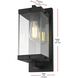 Julien 1 Light 15 inch Black Outdoor Wall Sconce