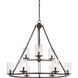 Buchanan 9 Light 33 inch Western Bronze Foyer Chandelier Ceiling Light