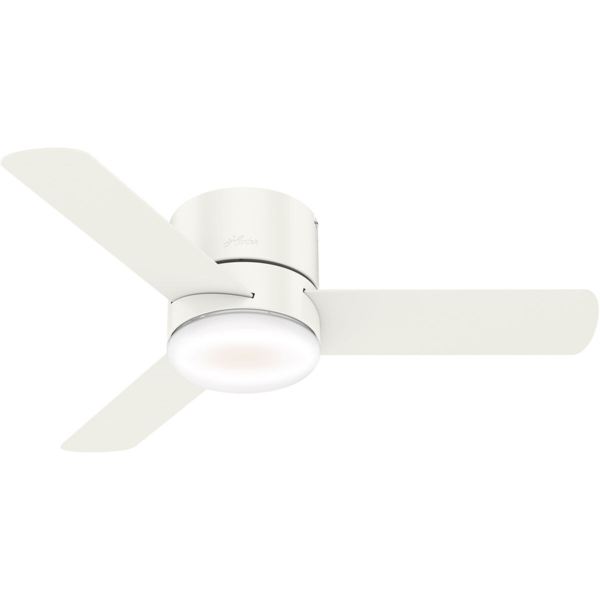 Minimus 44 inch Fresh White with Fresh White/Natural Wood Blades Ceiling Fan