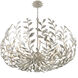 Broche 12 Light 42 inch Antique Silver Chandelier Ceiling Light