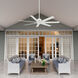 Downtown 60 inch Matte White Outdoor Ceiling Fan