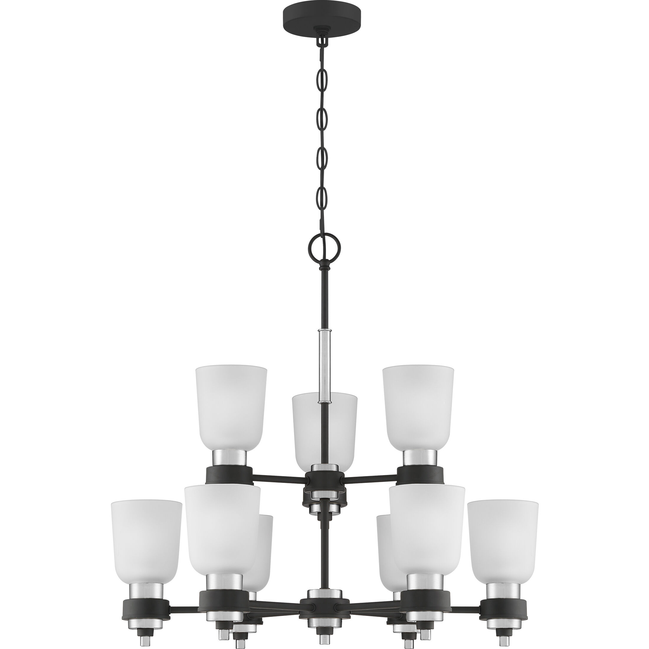 Conrad 9 Light 27 inch Brushed Nickel Chandelier Ceiling Light