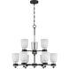 Conrad 9 Light 27 inch Brushed Nickel Chandelier Ceiling Light