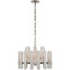 AERIN Bonnington 12 Light 24.25 inch Polished Nickel Chandelier Ceiling Light in Alabaster