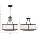 Bryant 4 Light 18 inch Black Forged Semi Flush Ceiling Light