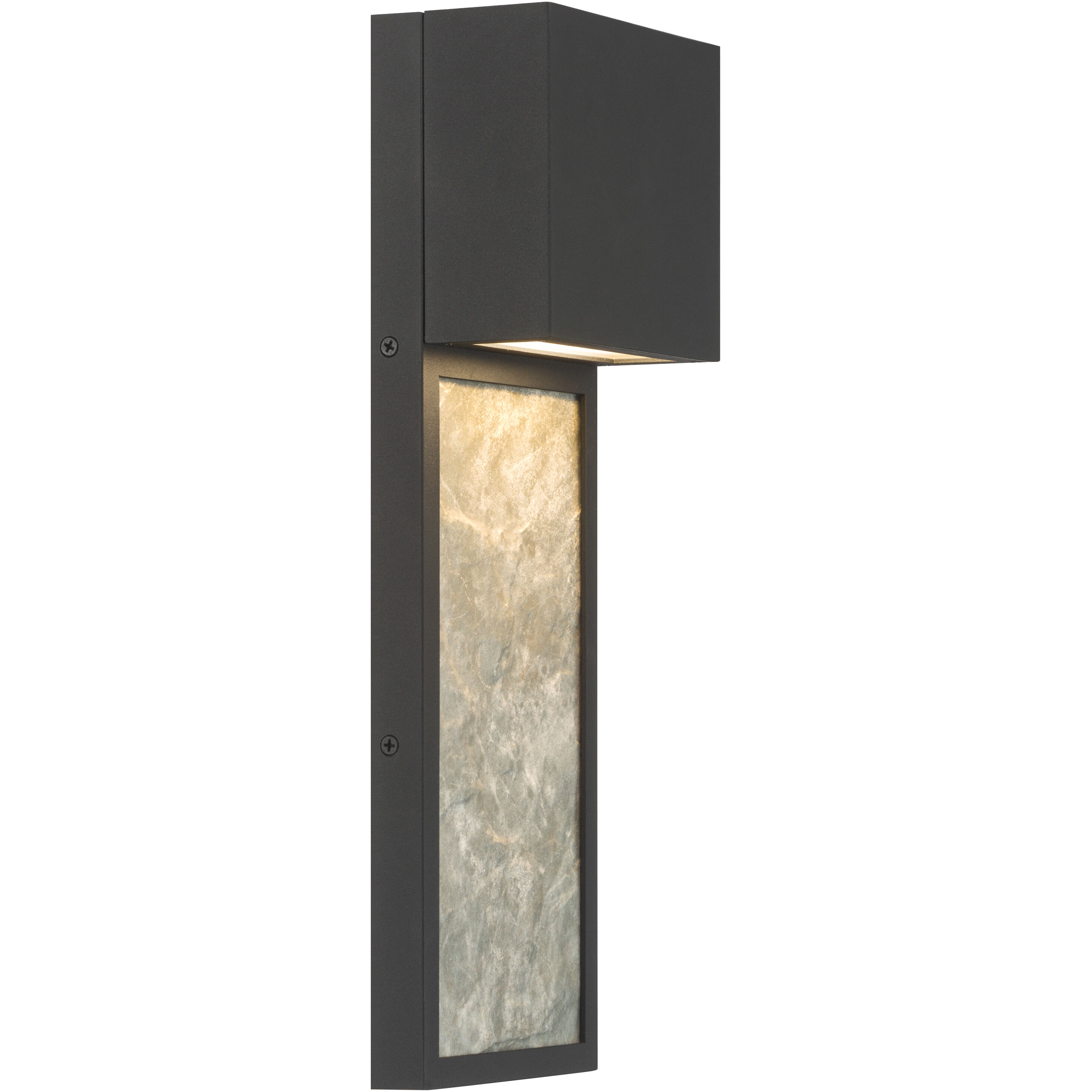 Norrin LED 16 inch Sand Coal Black Outdoor Wall Sconce