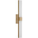 Fentress LED 24 inch Satin Brass Vanity Light Wall Light