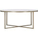 Lova 35 X 15 inch Antique Brass Coffee Table