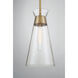 Lakewood 1 Light 8 inch Warm Brass Pendant Ceiling Light, Essentials