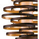 Vertigo 3 Light 23 inch Bronze / Gold Leaf Pendant Ceiling Light