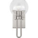 Codyn 1 Light 6.75 inch Brushed Nickel Bath Vanity Wall Light