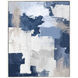Peaceful Moment Blue and Gray and White Canvas