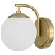 Maverick Bath Vanity Light Wall Light in Vibrant Gold