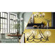 Vantage Kearney Park 4 Light 23 inch Coal and Soft Brass Chandelier Ceiling Light