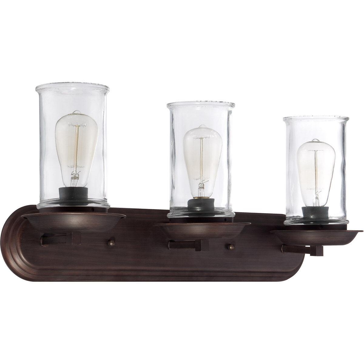 Thornton 3 Light 25 inch Aged Bronze Brushed Vanity Light Wall Light