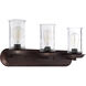 Thornton 3 Light 25 inch Aged Bronze Brushed Vanity Light Wall Light