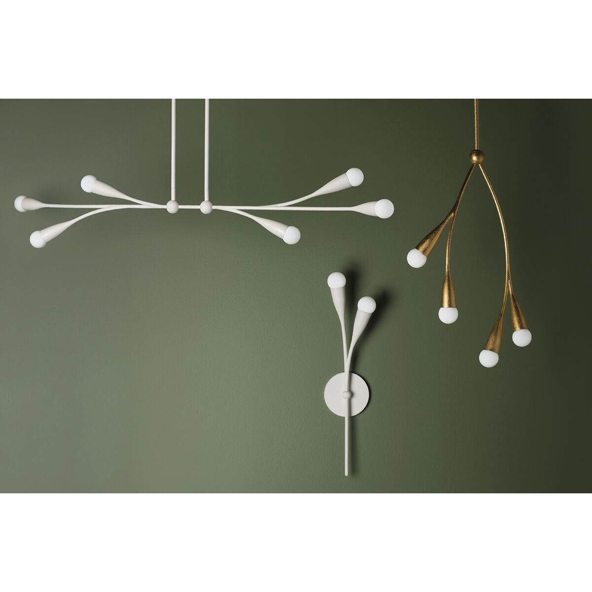 Elsa 8 Light 24 inch Textured White Chandelier Ceiling Light