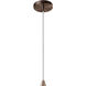 Radiance Collection 1 Light 11.75 inch Bisque with Dark Bronze Pendant Ceiling Light
