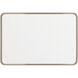Monica 36 X 24.39 inch Satin Brass Framed LED Mirror, Edge Lit