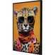 Fierce Fashionista Style Cat Orange and Red and Brown and Black Canvas, Propac