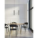Hashira 1 Light 4.33 inch Matte Nickel Interior Pendant Light Ceiling Light