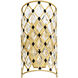 Windsor 2 Light 10 inch French Gold and Matte Black Wall Sconce Wall Light