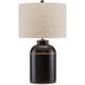London 27.5 inch 150 watt Black/Gold Table Lamp Portable Light
