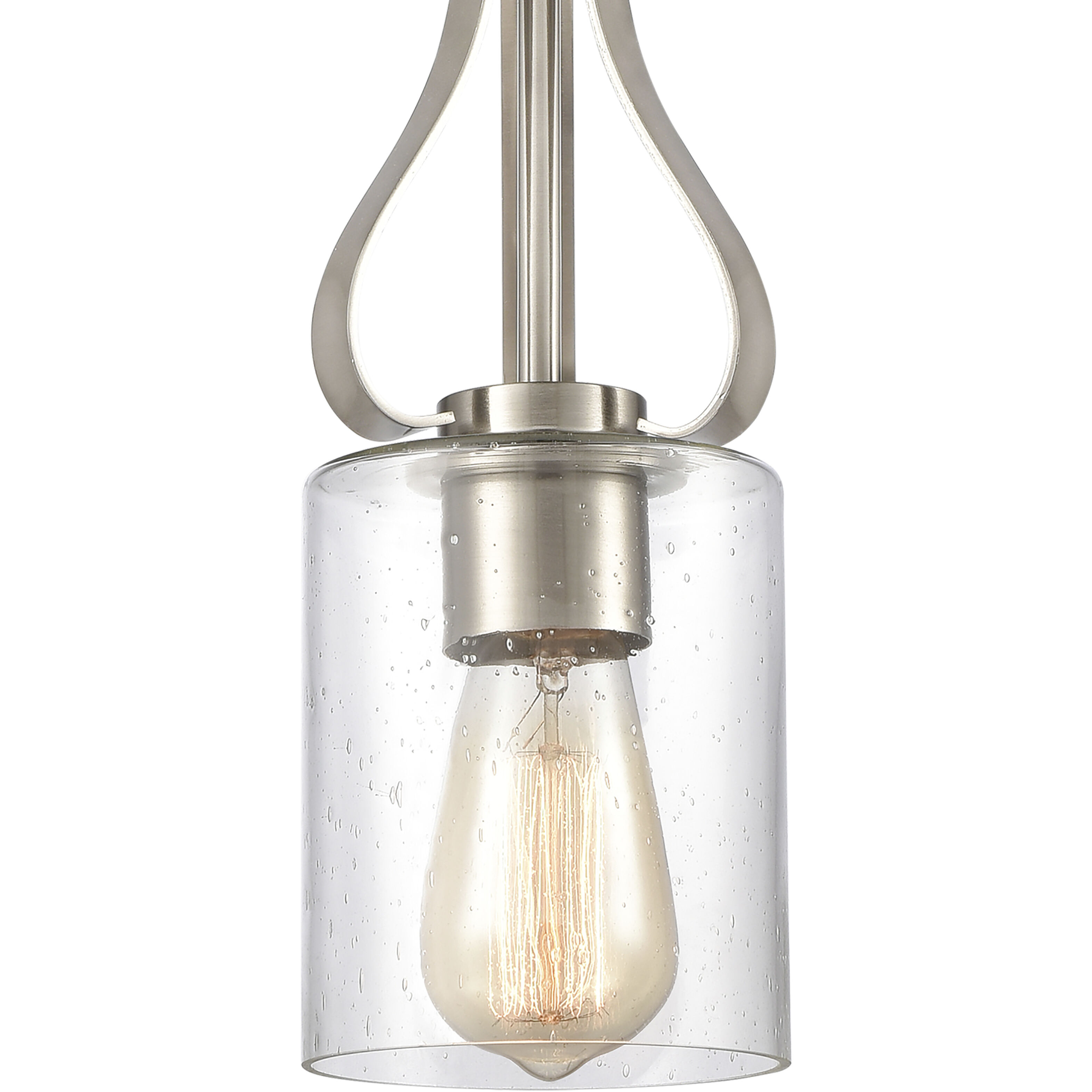 Market Square 1 Light 5 inch Brushed Nickel Mini Pendant Ceiling Light