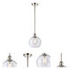 Ballston Athens 1 Light 8 inch Polished Nickel Pendant Ceiling Light in Seedy Glass, Ballston