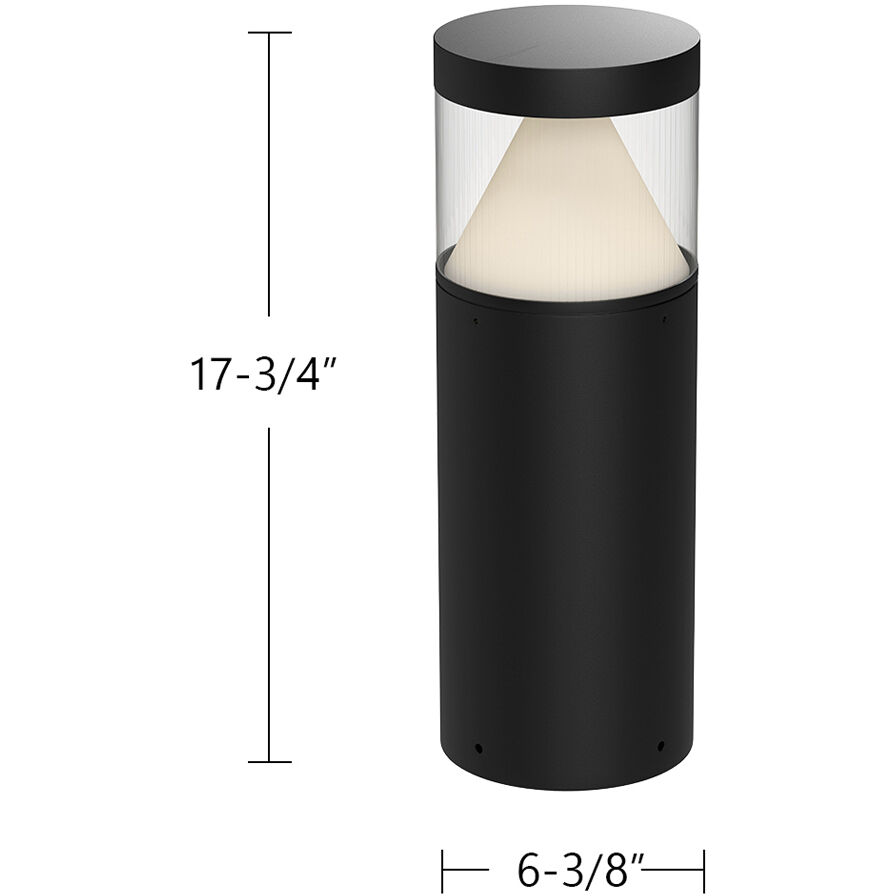 Hanover 120-277V 24.00 watt Black Exterior Bollard