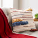 Zena 20 X 20 inch Butter/Cream/White/Beige/Mustard/Navy/Dark Red Pillow Kit, Square
