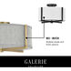 Galerie Axis 3 Light 19.5 inch Heritage Brass Indoor Semi-Flush Mount Ceiling Light