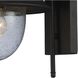 Streetside Cafe 1 Light 15 inch Matte Black Outdoor Wall Sconce